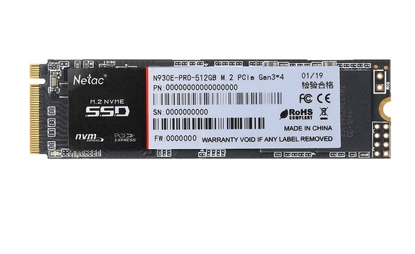 NETAC N930E 512GB SSD M.2 NVME SSD resmi