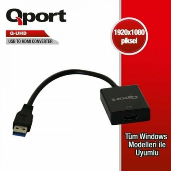 QPORT Q-UHD USB 3.0 TO HDMI ÇEVIRICI resmi