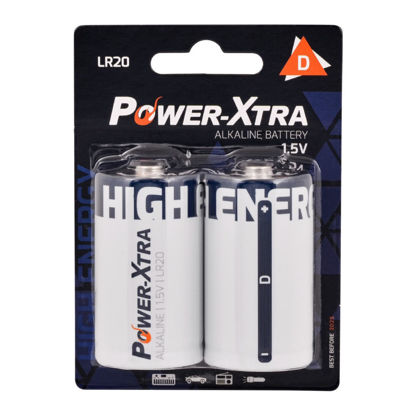 POWER XTRA LR20/D 1.5V ALK PIL 2LI BLISTER resmi