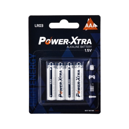 POWER XTRA LR03/AAA 1.5V ALK PIL 4LU BLISTER resmi