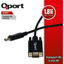 QPORT Q-DPV TO VGA 1,8M ÇEVİRİCİ KABLO resmi