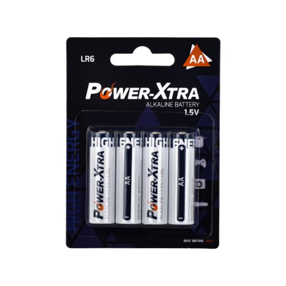 POWER XTRA LR06/AA 1.5V ALK PIL 4LU BLISTER resmi