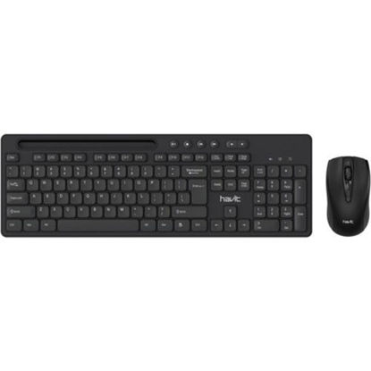 HAVIT KABLOSUZ KLAVYE MOUSE SET SIYAH resmi