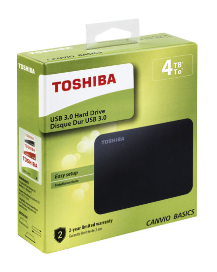 TOSHIBA 2.5 INCH 4TB CANVIO BASICS SİYAH resmi