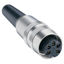 OEM DIN FEMALE CONNECTOR 5 PIN METAL resmi