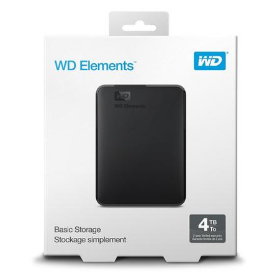 WD 4TB ELEMENTS 2.5INC SIYAH EXT USB HARDDISK resmi
